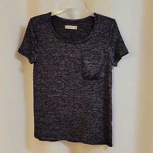 Abercrombie & Fitch Black heathered t-shirt X-small